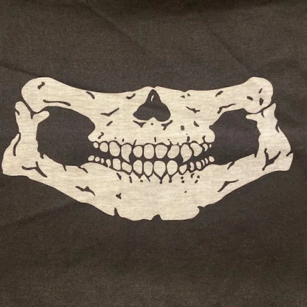 Skeleton Mouth Black & White Cool Neck Gaiter Mask Men Women Full Face Lot of 3